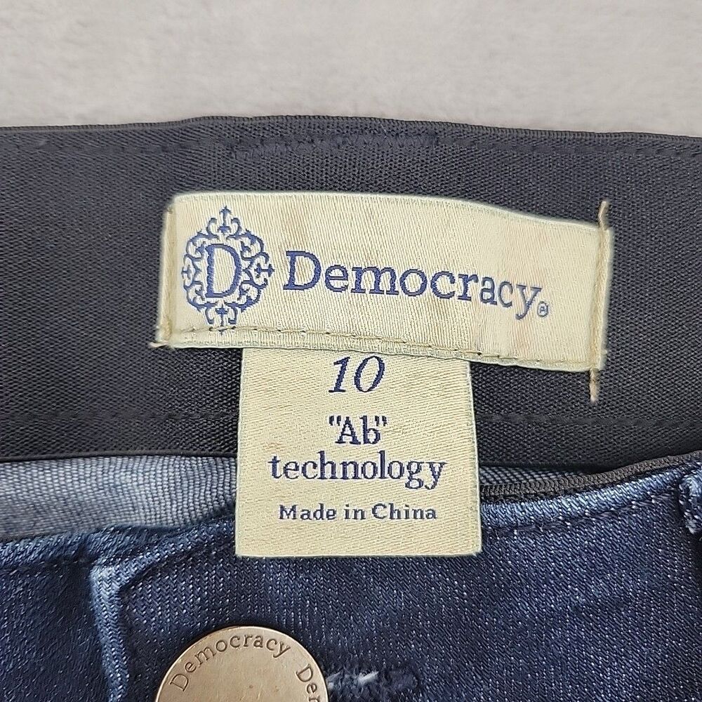 Democracy Womens Boot Cut Jeans Size 10 "Ab" Technology Stretch Waist 30x31 - Picture 6 of 11